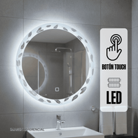 Espejo led Plumas