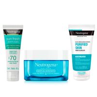 Combo Neutrogena HyB 50gr +Protector S 40gr +Gel Facial 60gr