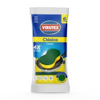 Esponja 2 en 1 Virutex 6 Unidades