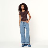 Jean Mujer Rare Milk Wide Leg