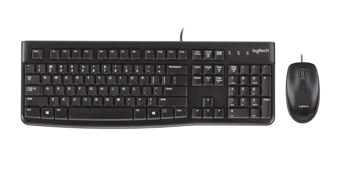 KIT LOGITECH 2 EN 1 TECLADO Y MOUSE USB MK120 DESKTOP