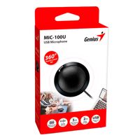MICRÓFONO GENIUS MIC-100U PARA VIDEOCONFERENCIA NEGRO