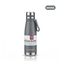 Termo Tomatodo De 600 ML Acero Inoxidable Color Plomo
