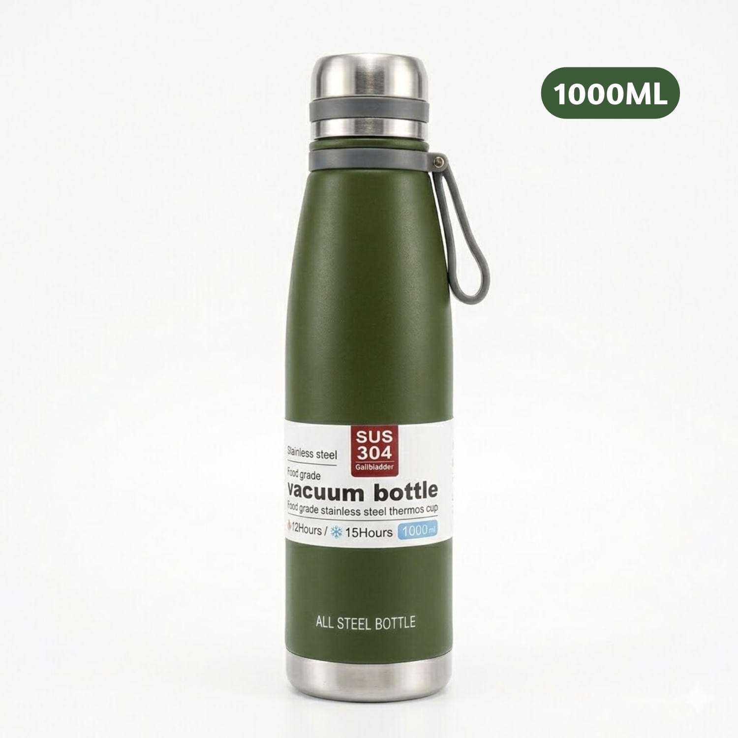 Termo Tomatodo De 1 Litro Acero Inoxidable Color Verde