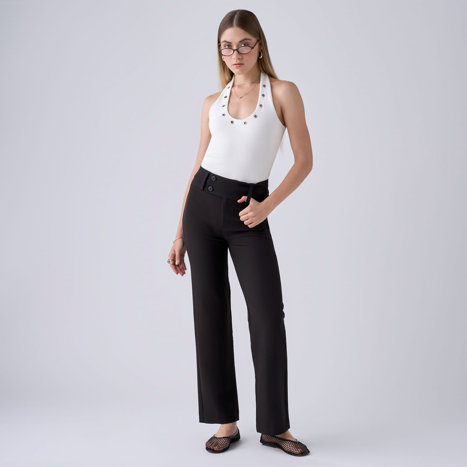 Pantalón Mujer Smart Hypnotic Straight