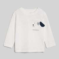 Polo Manga Larga Para Bebe Niño Pocket Apli Baby Circus