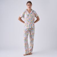 Pijama Mujer Camisero Hypnotic Manga Corta + Pantalón
