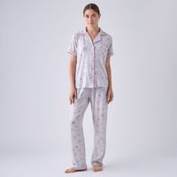 Pijama Mujer Camisero Hypnotic Manga Corta + Pantalón
