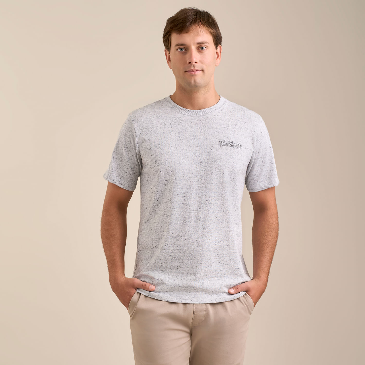 Polo Hombre Jaspeado Solid Amc