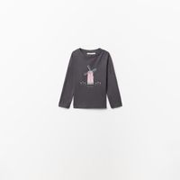 Polo Niña Sfera Lazos Nata Gris