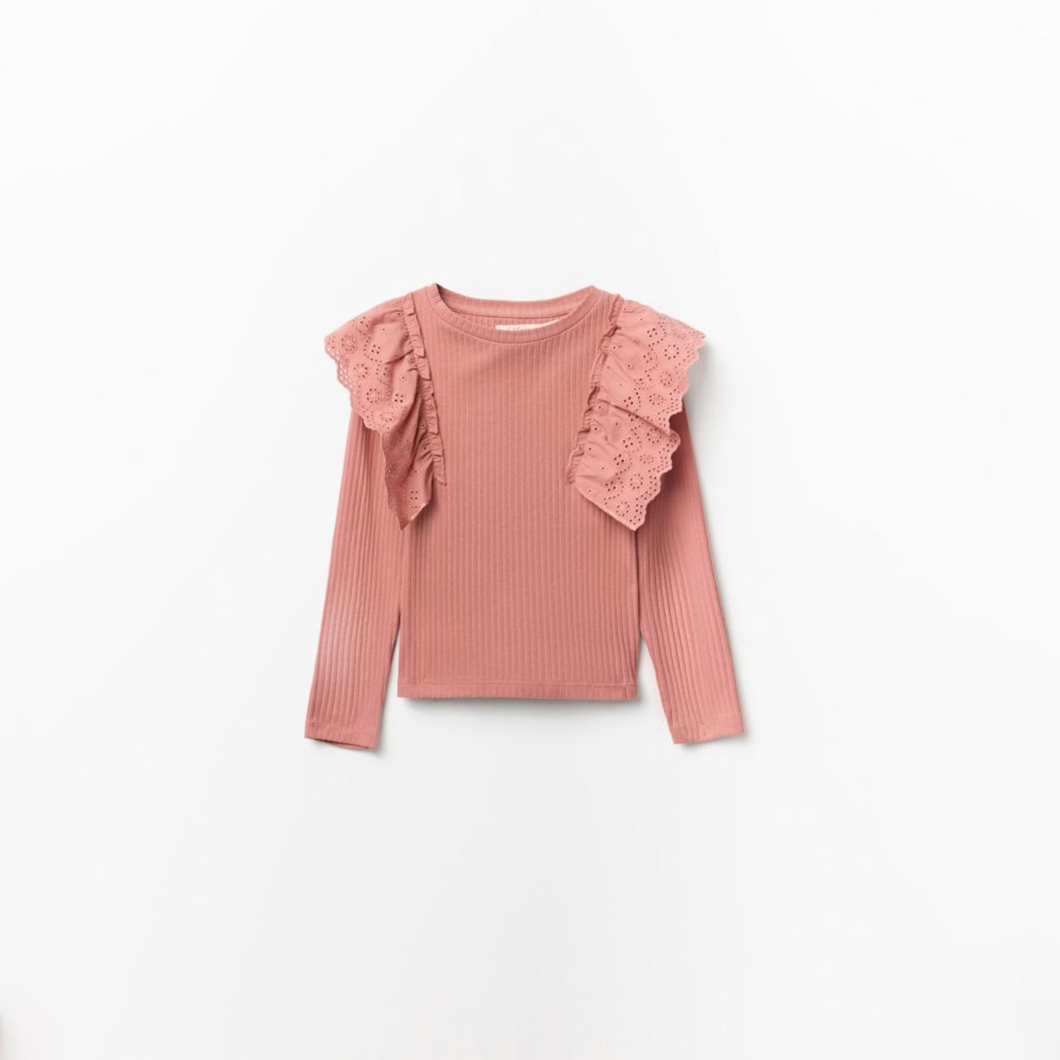 Polo Niña Sfera Ba Frase Cordon Mx Coral Palo Rosa Oscuro