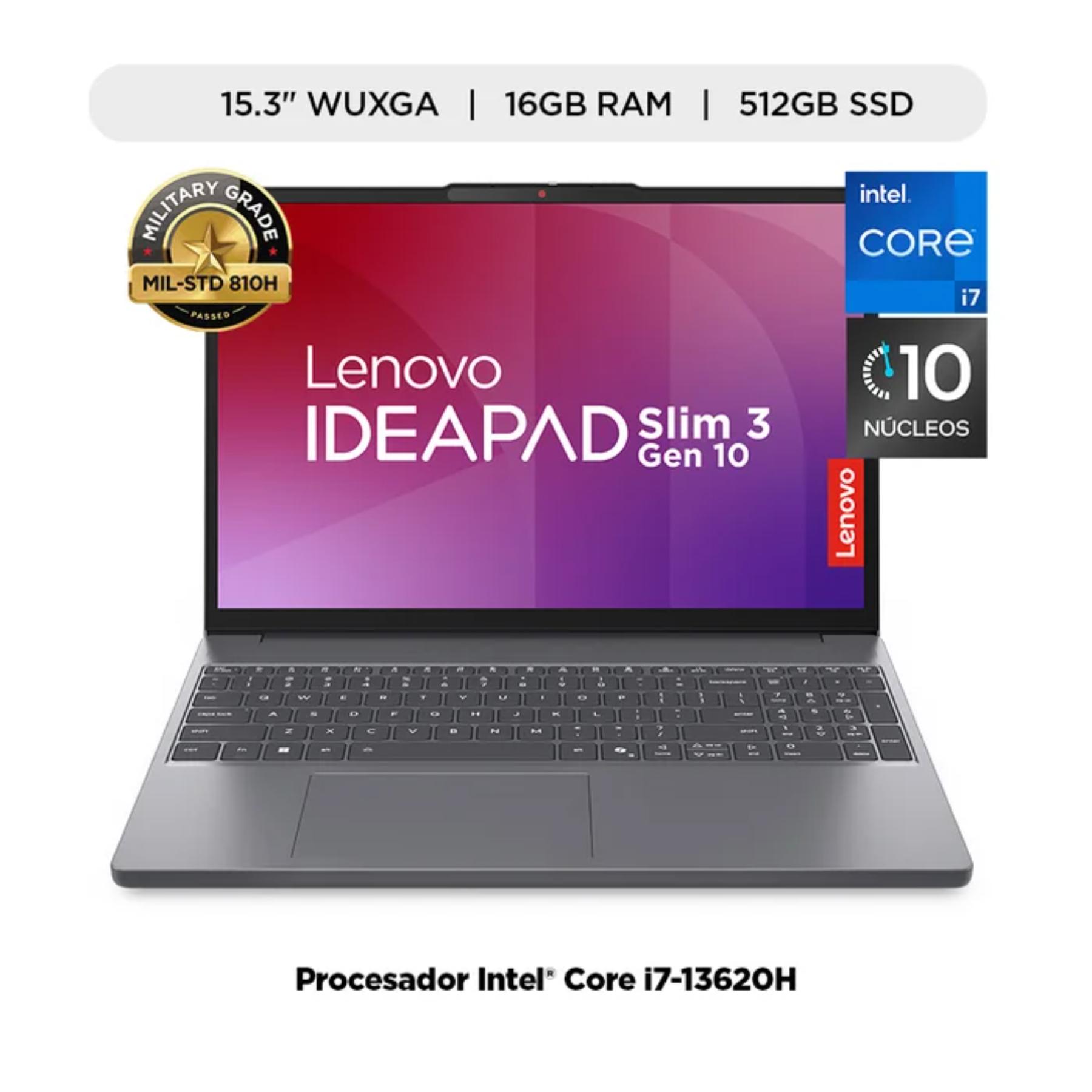 Laptop Lenovo IdeaPad Slim 3i 15.3"" Intel Core i7 16GB 512GB Windows 11