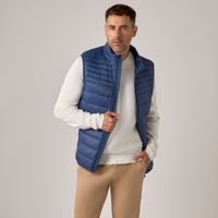 Chaleco Hombre Plumas Rayas Madison