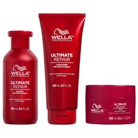 Shampoo 250ml + Acondicionador + Mascarilla Wella Ultimate Repair