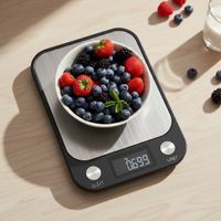 Balanza digital gramera portátil con botones táctiles hasta 10kg gramos onza libras kilos