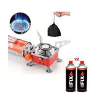 Mini Cocina Portatil Camping Campamento + 02 Gas Butano