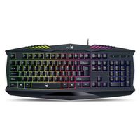 Teclado Gamer Genius GX Scorpion K220 USB Black con retroiluminación multicolor