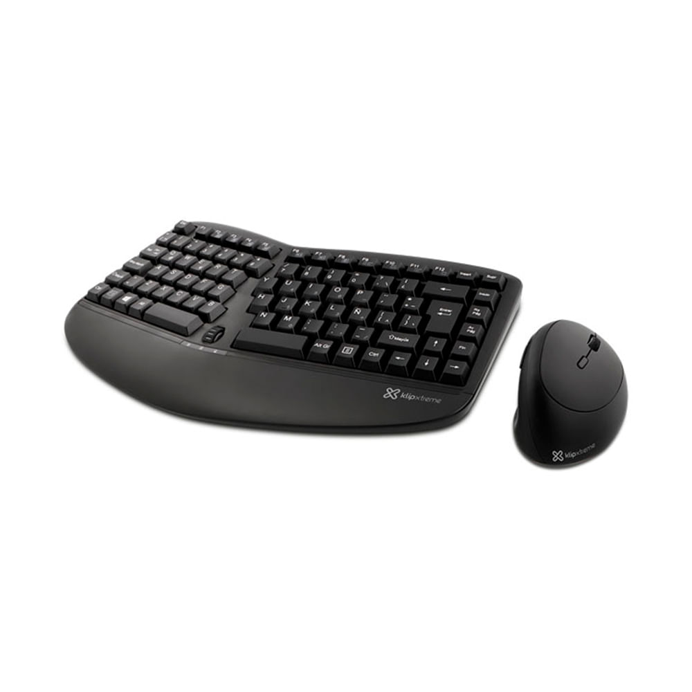 Combo Inalámbrico KlipXtreme Majestik Compact Duo: Teclado y Mouse (KBK-510)