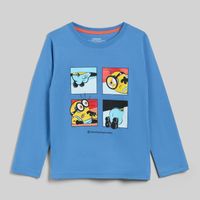 Polo Manga Larga Para Niño Minions