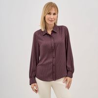 Blusa Mujer Lurex Zafin Manga Larga