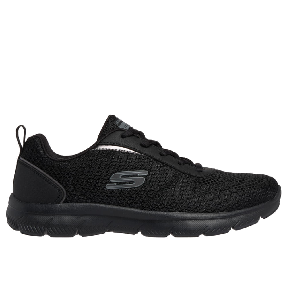 Zapatillas Running Skechers Mujer 898056-Bbk Pure Genius Negro
