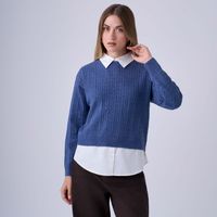 Chompa Mujer Shirt Braid Hypnotic