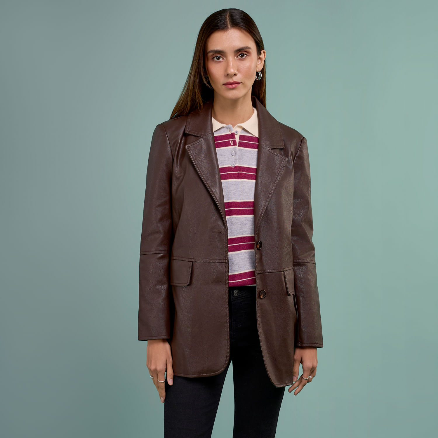 Blazer Mujer Pu Feel Hypnotic