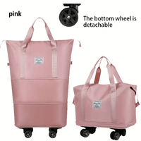 Maleta Bolso de Viaje Expandible con Ruedas - ROSA