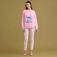 Pijama Mujer Disney Manga Larga Oversize + Pantalón French