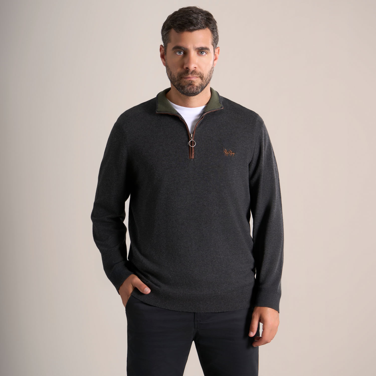 Chompa Hombre The Royal Parks British Club Cuello Suede