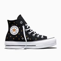 Zapatillas Urbanas Converse Mujer Ct As Lift Plat Emb Stars Negro