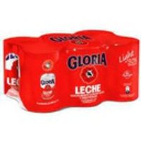 Leche gloria rojo light x6 400g