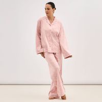 Pijama Mujer Zafin Wide Camisera + Pantalón