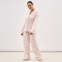 Pijama Mujer Zafin Wide Camisera + Pantalón
