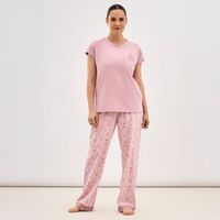 Pijama Mujer Zafin Print Manga Corta + Pantalón