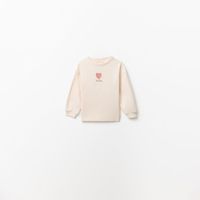 Polera Niña Sfera Ba Lisa Crudo