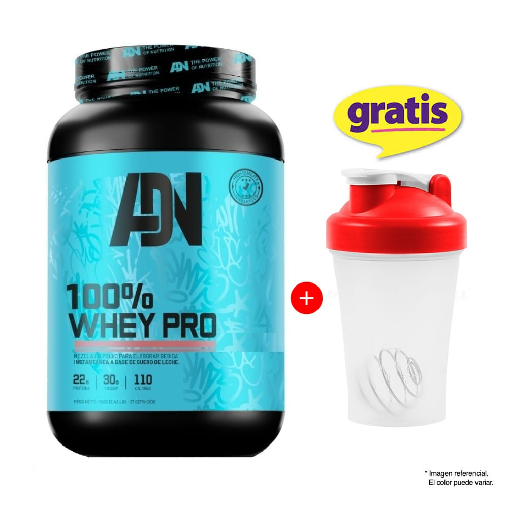 Proteína ADN 100% Whey Pro 1.1 Kg Vainilla