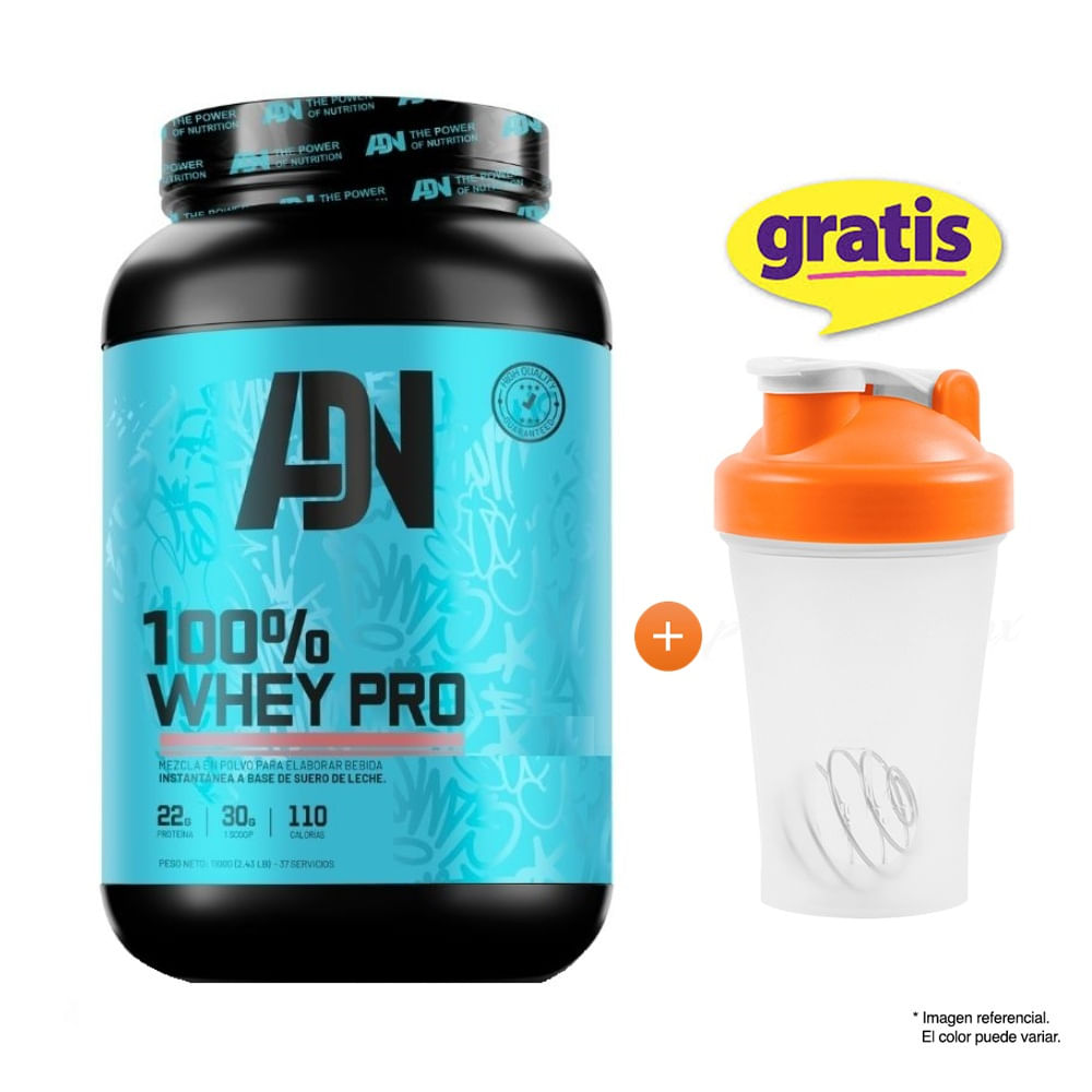 Proteína 100% Whey Pro 1.1 kg ADN Chocolate