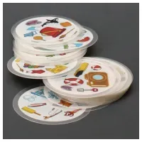 Dobble waterproof en español , las cartas vienen enmicadas para poder jugar en la piscna