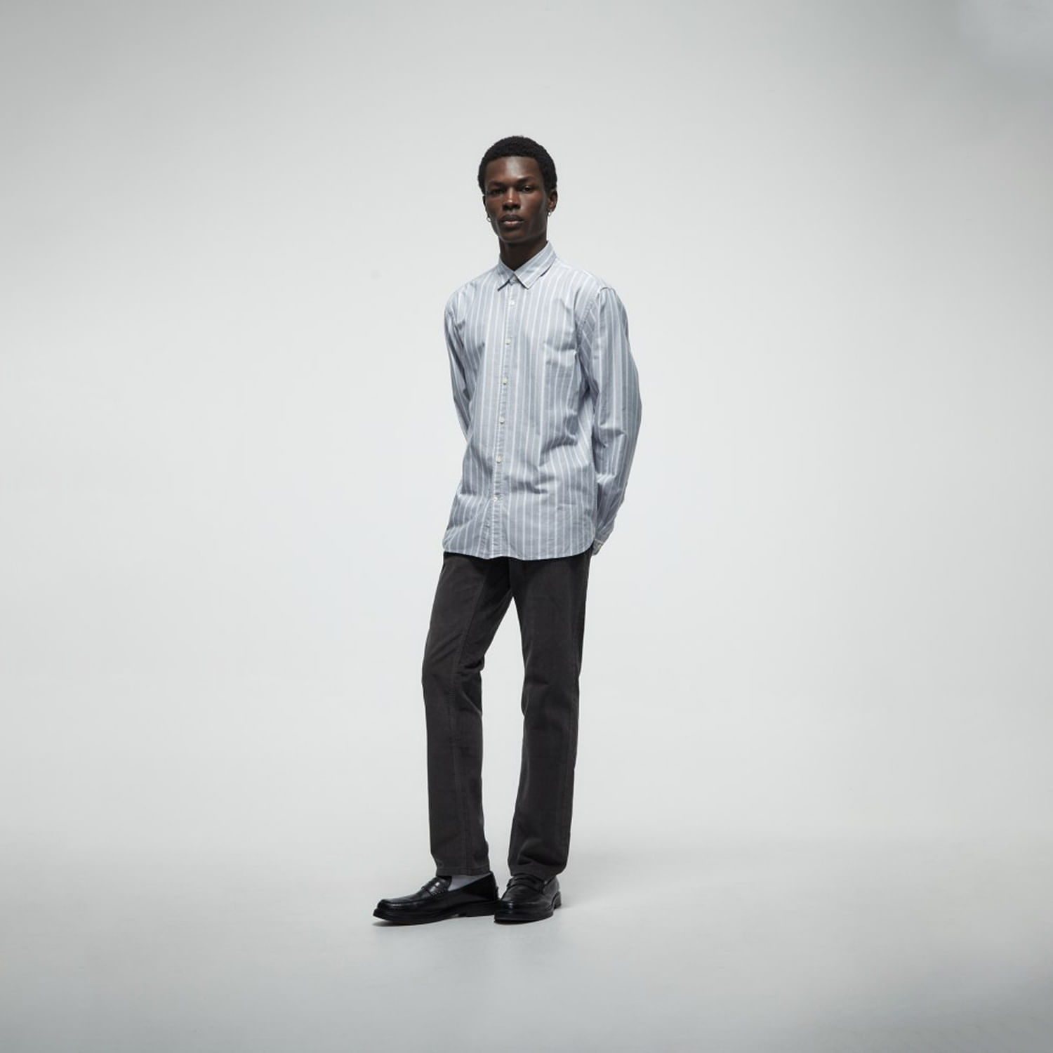 Pantalón Hombre Sfera Pana Regular Plomo