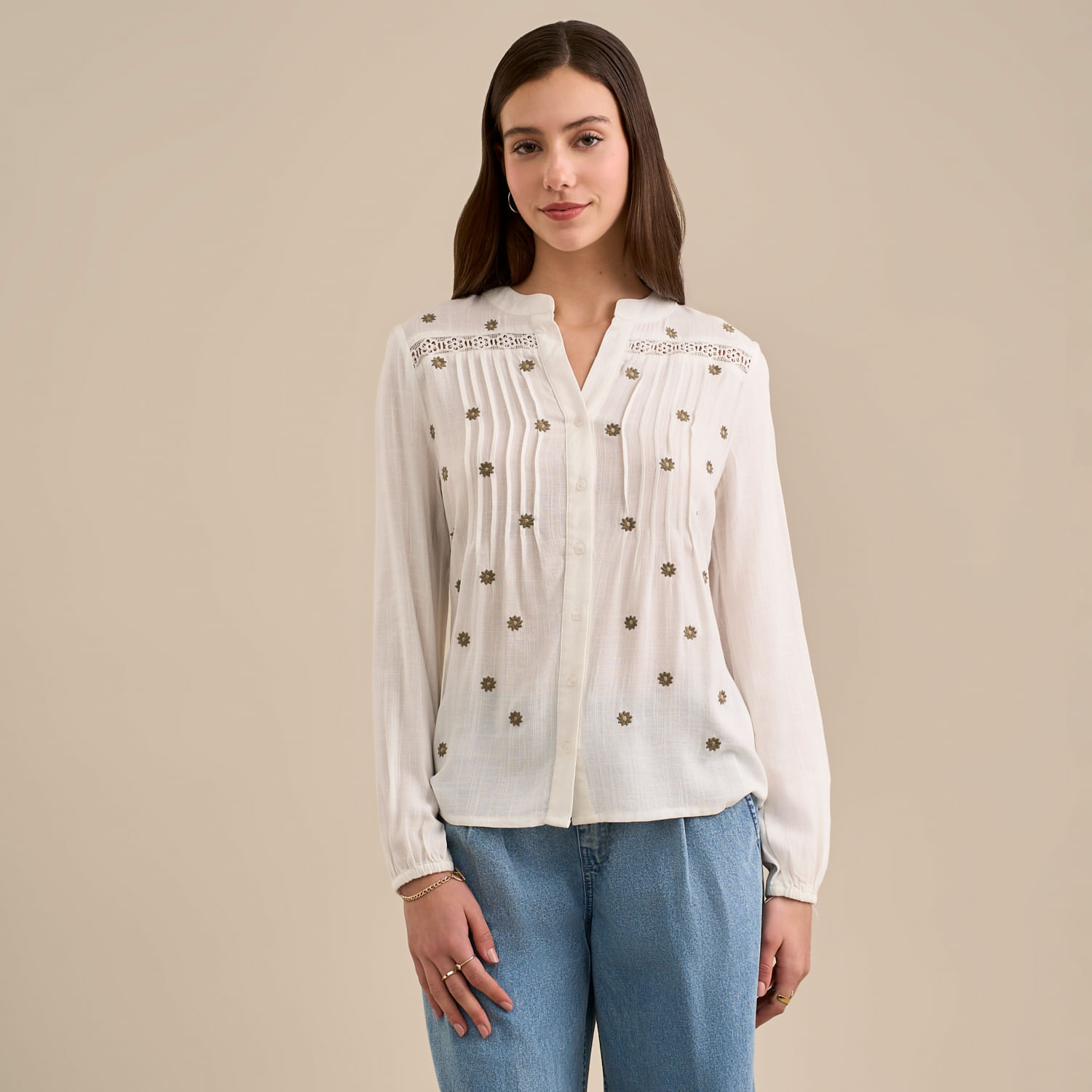 Blusa Mujer Andre Amc Manga Larga