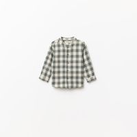 Camisa Bebé Niño Sfera Cuadros Twill Verde