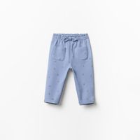 Pantalón Bebé Niña Sfera Flores Aop Azul