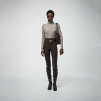 Chompa Mujer Sfera Basico Cuello Vuelto Gris Metal