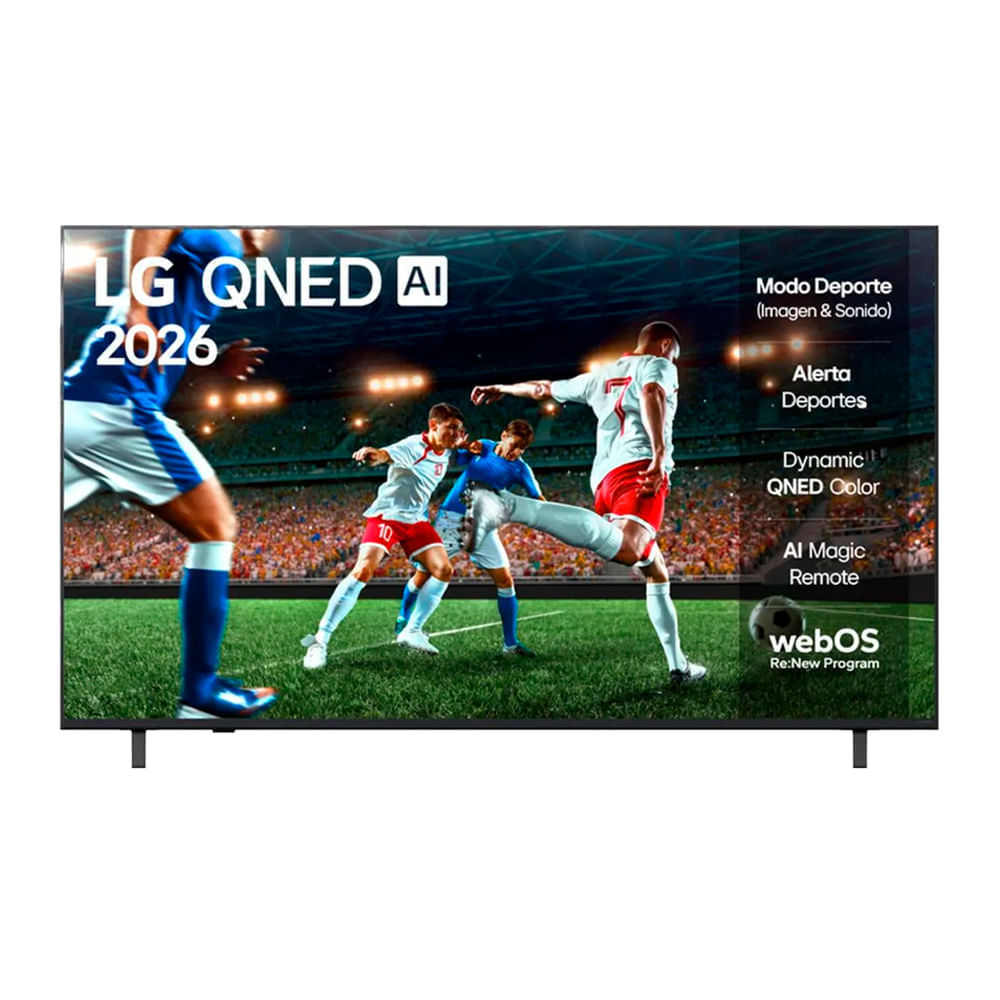 Smart TV LG 55"" 4K Ultra HD, QNED, sistema webOS 23 integrado, 55QNED73ASA (2026)