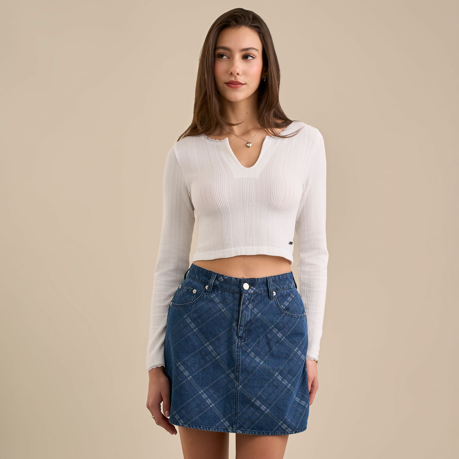 Polo Mujer Textu Amc Manga Larga