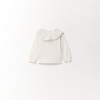Polo Bebé Niña Sfera Falsa Lisa Cuello Blanco