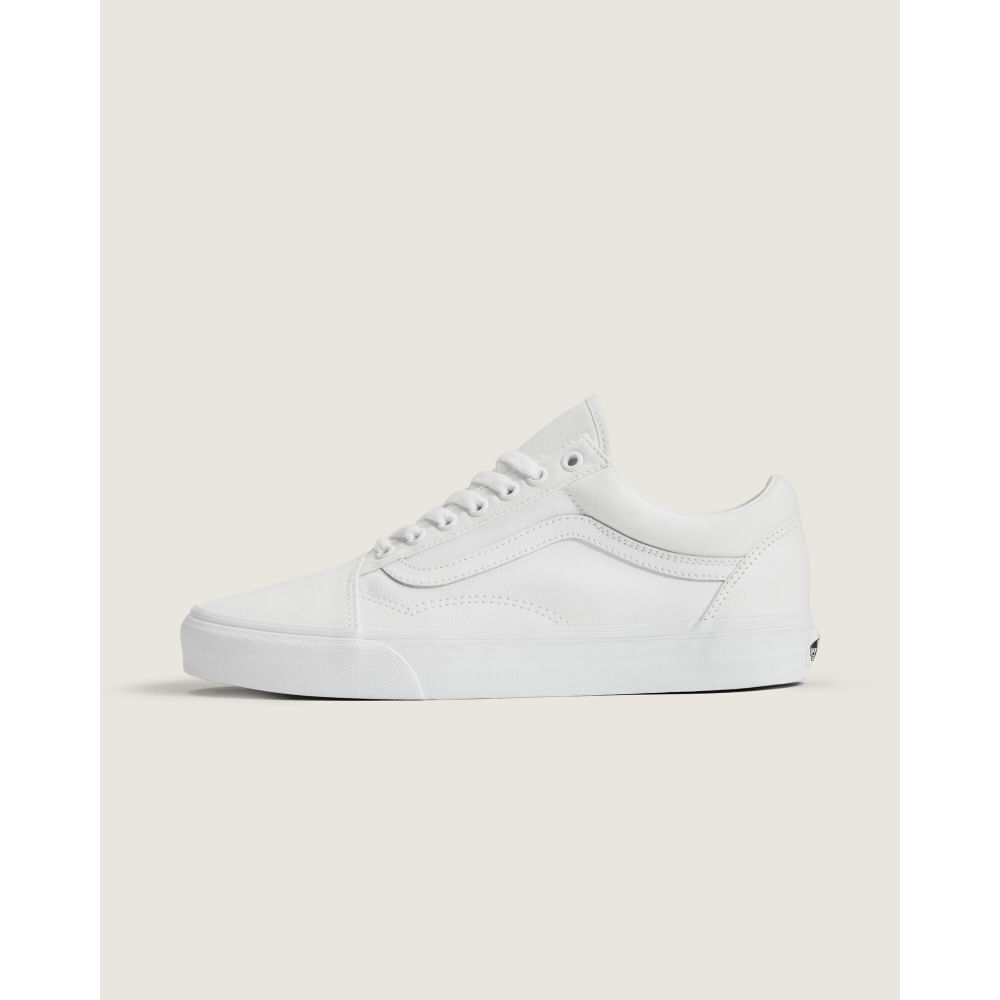 Zapatillas Urbanas Vans Mujer Ua Old Skool True Blanco