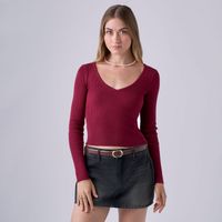 Chompa Mujer Neck Hypnotic Manga Larga