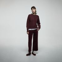 Pantalón Mujer Sfera Culotte De Pana Burdeo